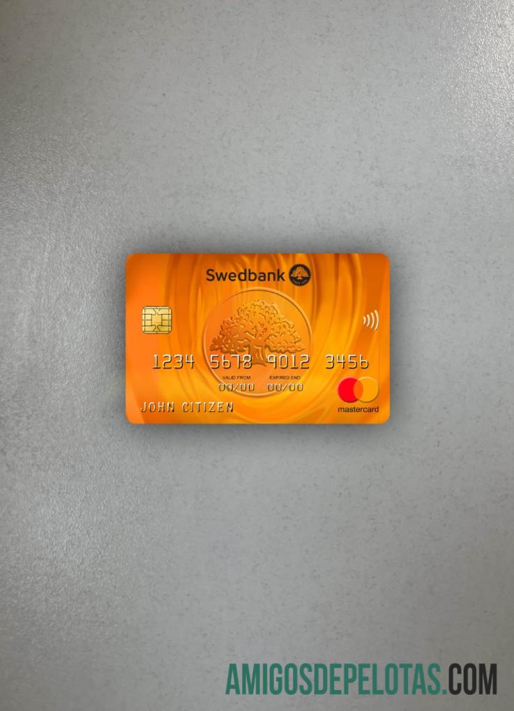 Letônia Swedbank Mastercard Photolook Front modelo